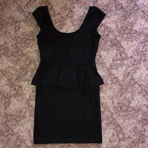 classic black peplum dress!